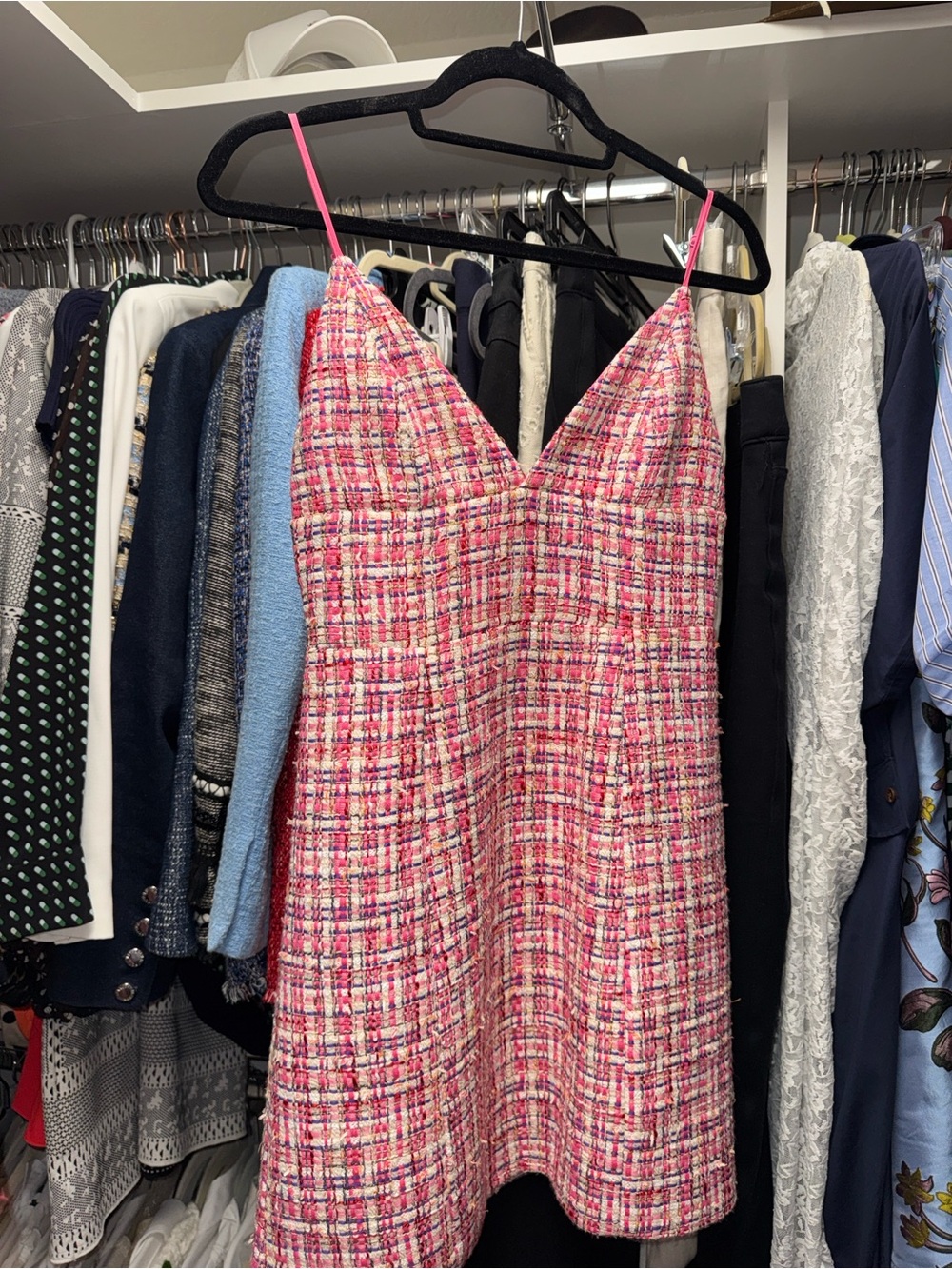 House of Harlow 1960 Pink Tweed Jacket & Dress Set - Picture 8 of 12